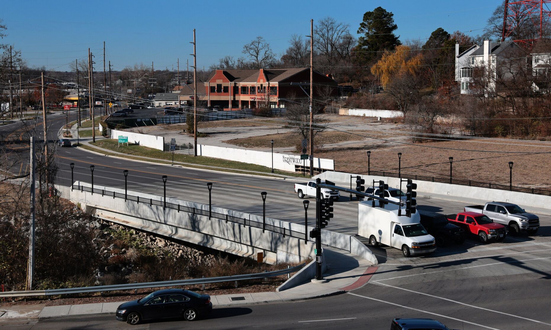 Work continues along Manchester Road in Brentwood